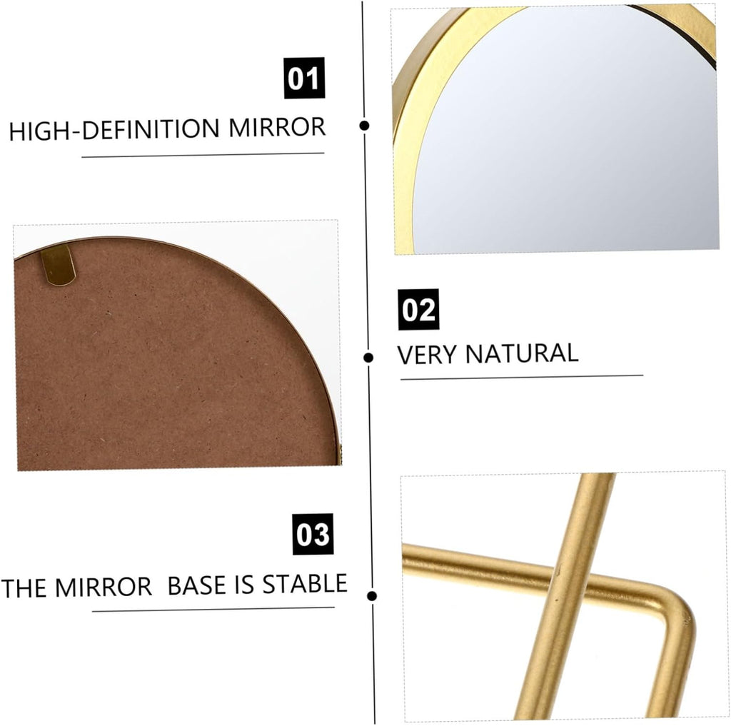Aurelie Gold Tabletop Mirror